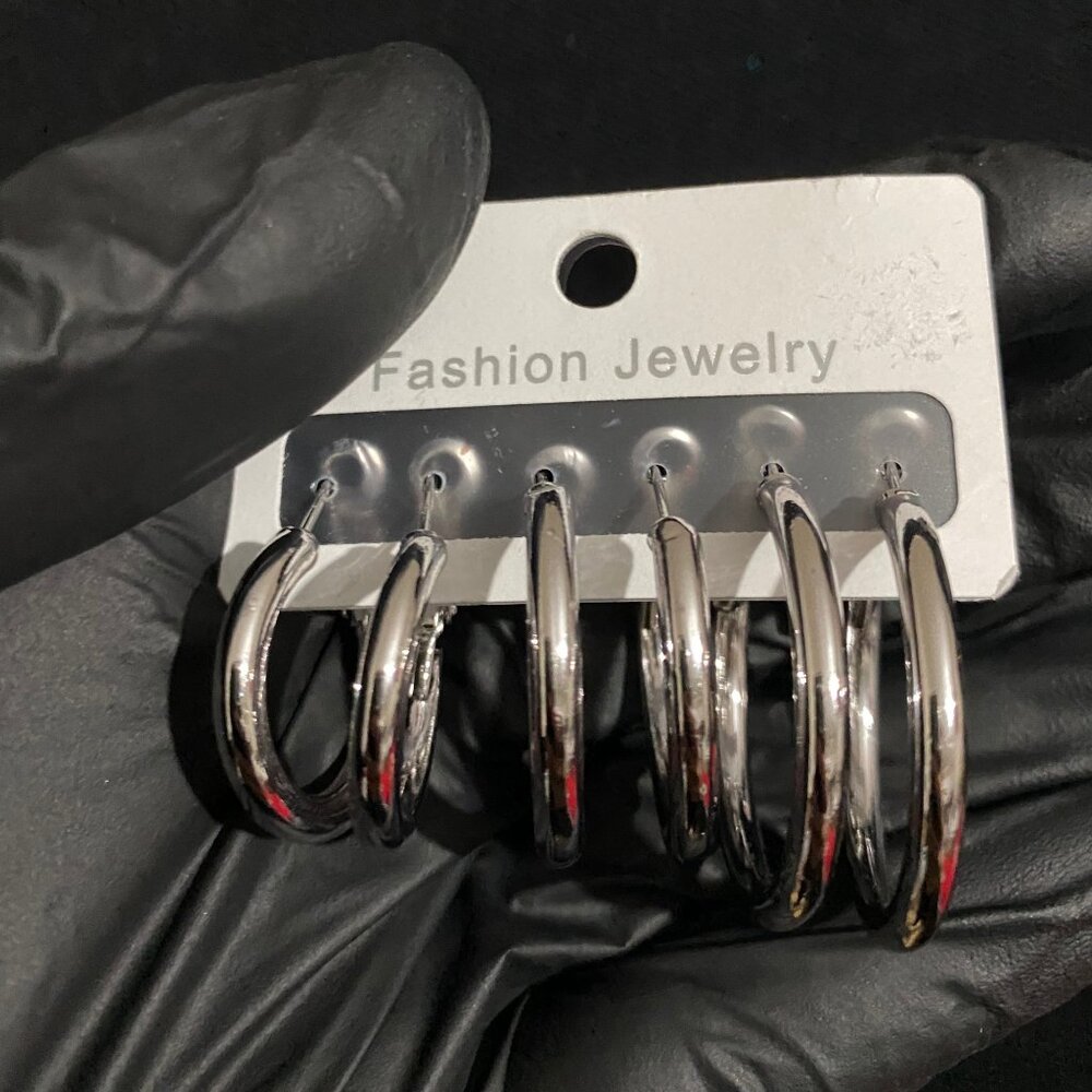 Silver Hoop Earrings